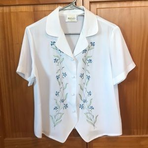 Embroidered summer blouse